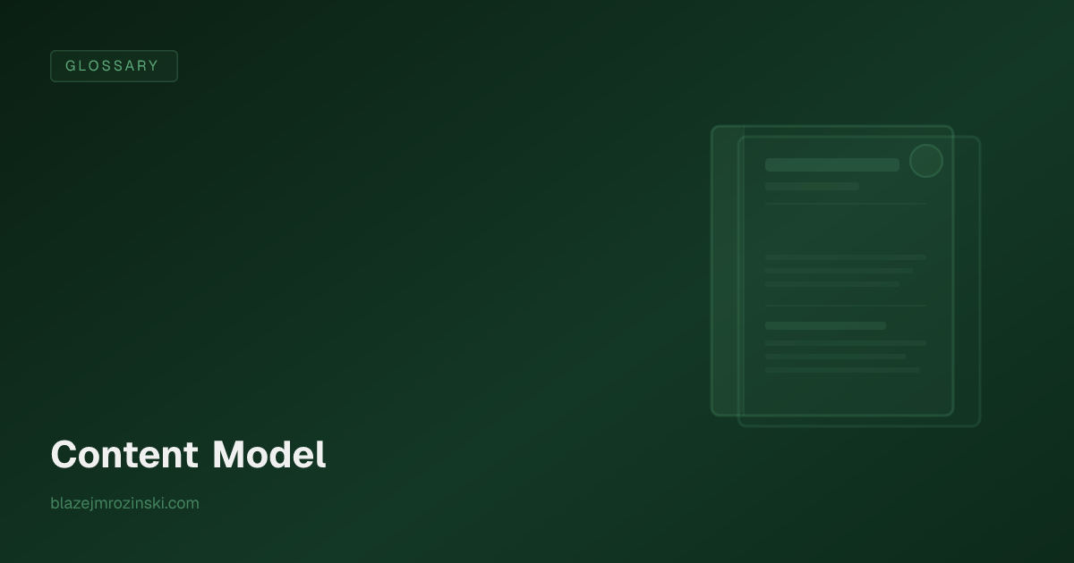 Content Model